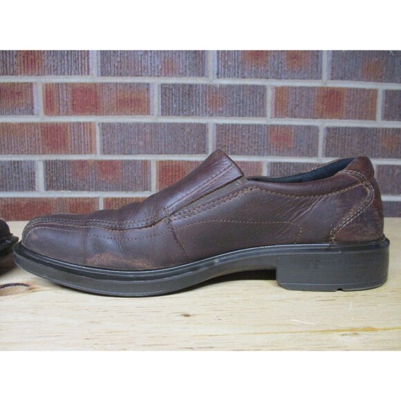 Ecco Loafers Mens 10 Brown Leather Moccasin Slip On Driving Shoes EU 44 main image 6
